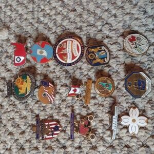 Lion's Club Medal Pins